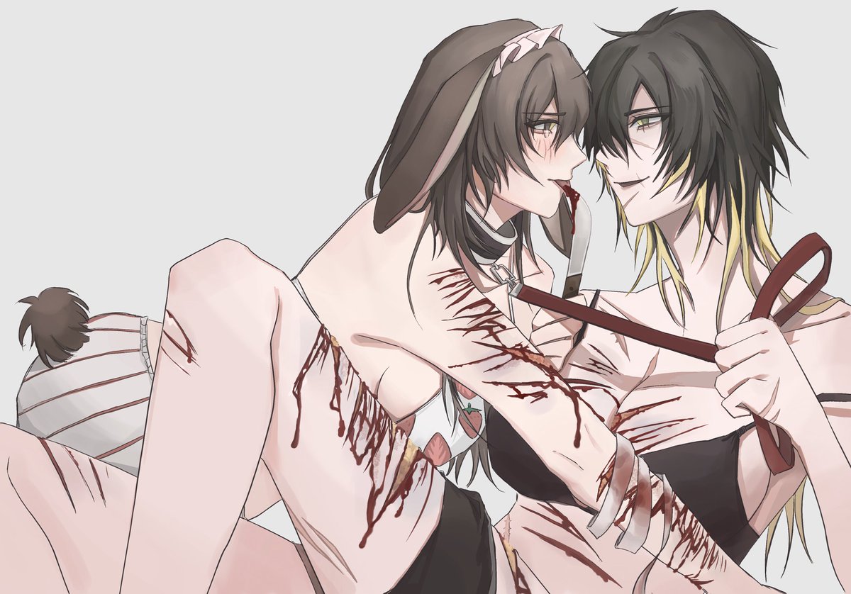 sakana_raining's tweet photo. 炒个冷饭
灰底版
#slowdamage https://t.co/BWOmcobhuN