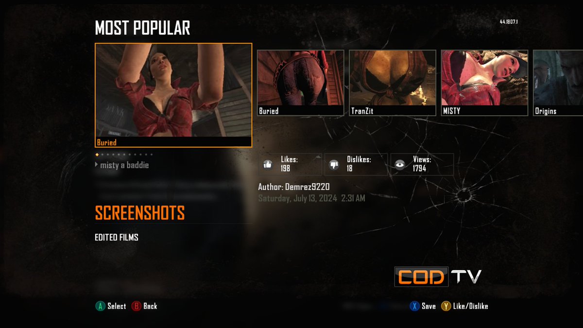 letsgetcanceled's tweet photo. The Xbox 360 CoDTv page https://t.co/KXVVVIdtk4