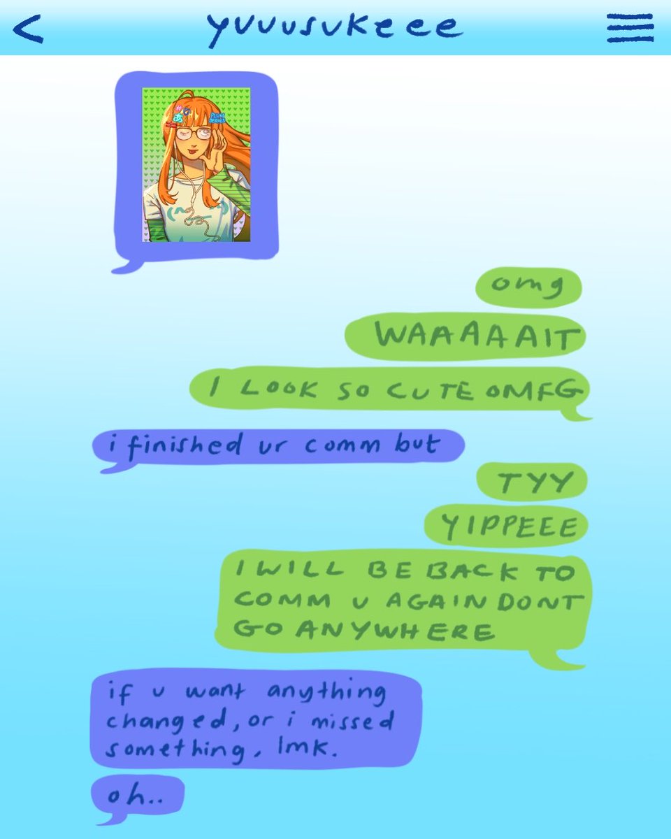 plumberiies's tweet photo. futaba portrait 😋💚🛸

(ft. text convo between yusuke and futaba) https://t.co/Ij4qX8M6YE