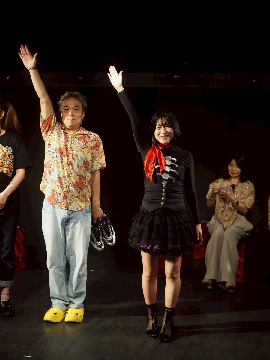 rendagilbart's tweet photo. #voteshow Battle of Legends
伝説のプレイヤー達の回

国技館に通い過��て炎上しチンギスY子という変な悪名を付けられた苦い思い出のある私ですが
まさか舞台上で皆で相撲大会をするとは😂

10年で一番楽しいミッションでした（相撲は偽ミッションの可能性もありますよ！）

https://t.co/8WV7e1xXnP https://t.co/prnOUW4b7Z