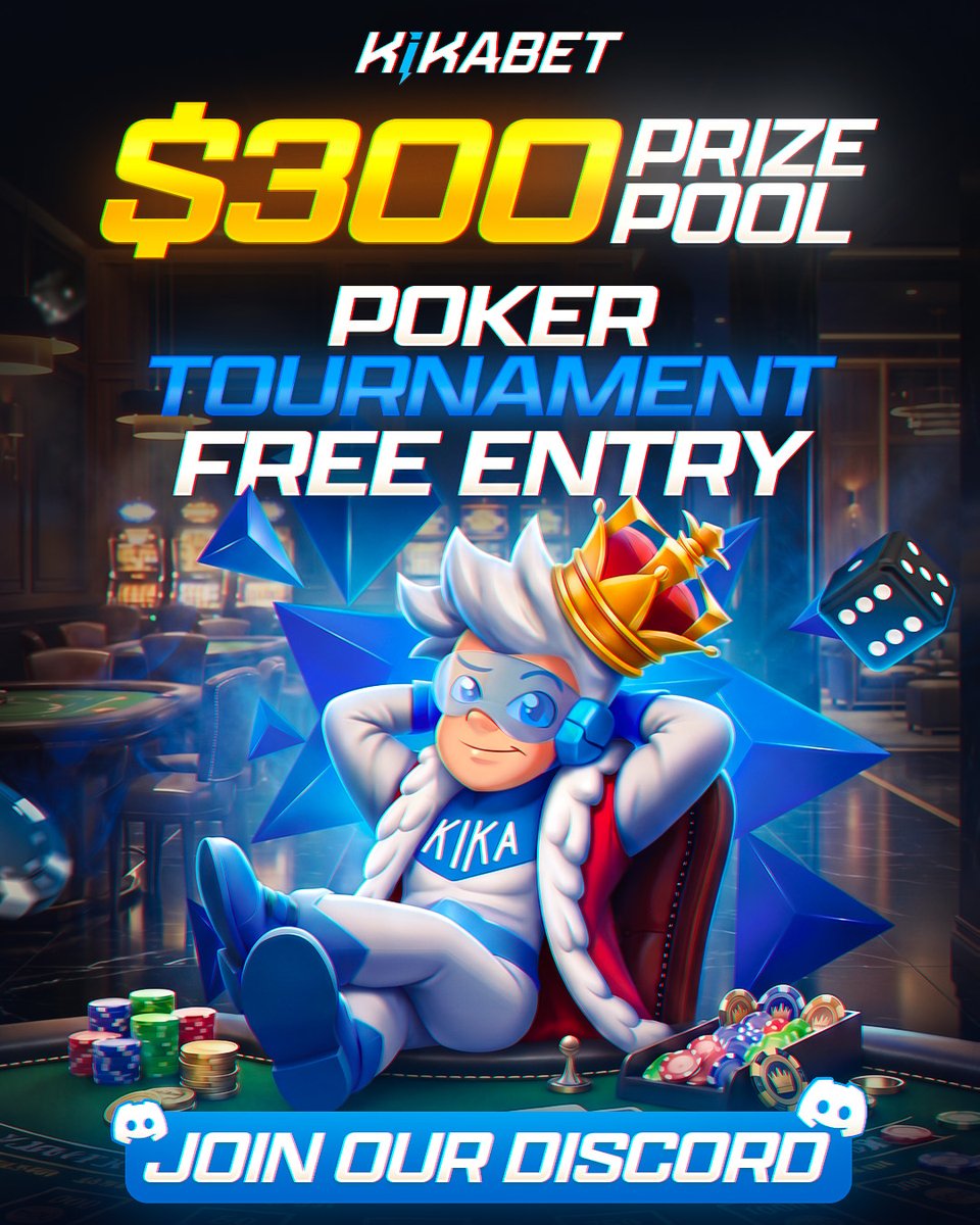 Kikabetcom's tweet photo. 🎉 Kikabet $300 Freeroll Poker Event! 🎉
We’re excited to host a $300 Freeroll Poker Tournament for our community!
To enter: 👉 https://t.co/s9YIE9tcpl
🏆 Prize Pool Breakdown:
🥇 1st Place – $100
🥈 2nd Place – $55
🥉 3rd Place – $45
🏅 4th Place – $25
🏅 5th Place – $20
🏅 6th Place – $15
🏅 7th Place – $10
🏅 8th Place – $10
🏅 9th Place – $10
🏅 10th Place – $10
Drop your usernames in the comments 👇