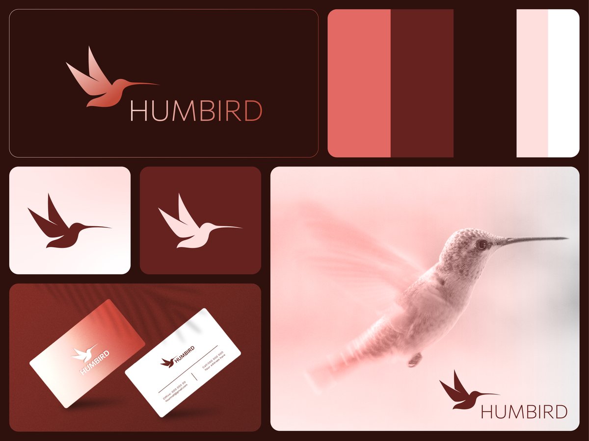 rakibbrodesign's tweet photo. How I turned a hummingbird into a brand symbol.

Not just a logo.

The hummingbird represents:

• Agility
• Energy
• Growth
• Precision

I kept the design clean.

Simple enough to remember.

Strong enough to stand out.

What does this logo communicate to you first?

#logo https://t.co/ripBrwH4hi