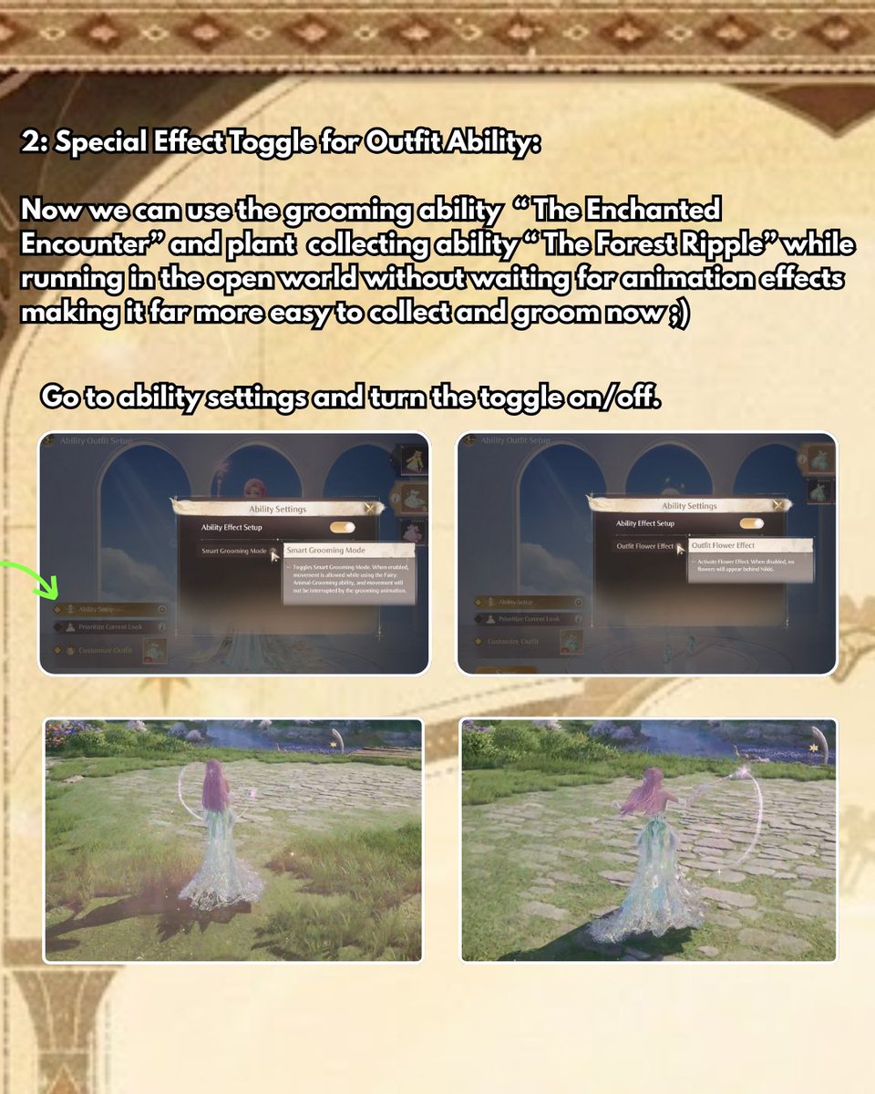 AftaBisma's tweet photo. Infinity Nikki Version 2.8 System Upgrades  

#InfinityNikki #Pearfectguide https://t.co/Wp3tsjERDA