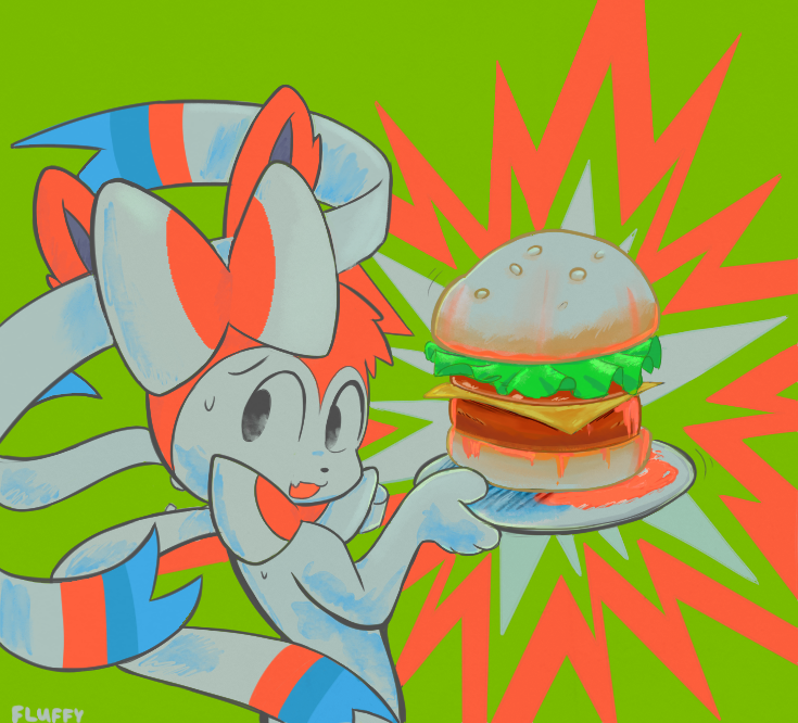 fuwasylveon's tweet photo. Sylveon's DINNER! https://t.co/CgWk05XoTW