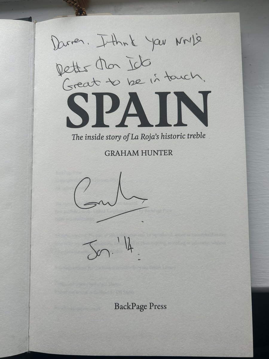 DarH1888's tweet photo. @BumperGraham @PHeny73 I concur wholeheartedly with Paulo on this Mr. Bumper (I’m sure many others do as well) Inspired by you both to read this again and I’m already hooked (again) I genuinely treasure this signed copy (for the record it does not feel like it was over 12 years ago) brilliant night. https://t.co/ZNLn7W9vRf