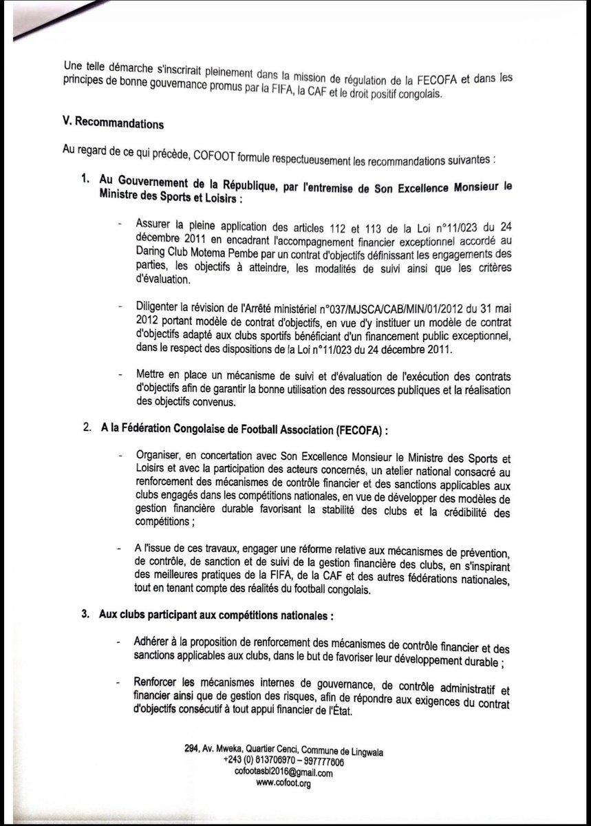 Cofoot_ASBL's tweet photo. @DidierBudimbu @FecofaRdc https://t.co/W5aPZqBSTd https://t.co/VtpFX5x1UI