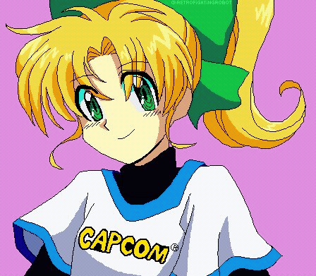☆どんまぐろ☆てぃんくる　版画　YELLOW CANARY アールビバン megaman #rockman Roll-chan pixel art!✨