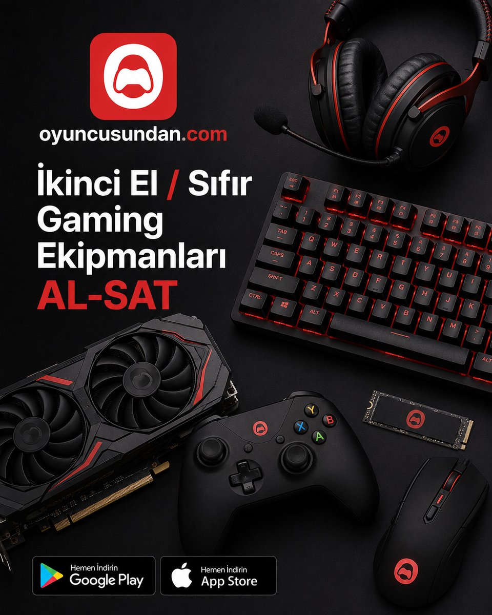 oyuncusundancom's tweet photo. 🎮 İkinci el ya da sıfır oyuncu ekipmanını doğru yerde al, elindekini kolayca sat.

Ekran kartı, oyun konsolu, mekanik klavye, kulaklık, SSD, gaming mouse... hepsi tek çatı altında.

Güvenli ödeme, kartla ödeme ve kapıya kargo. Oyuncusundan oyuncuya. #oyuncusundan https://t.co/Q5IenhDgrp