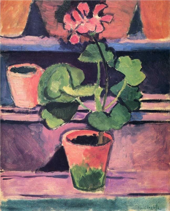 artistmatisse's tweet photo. Pot of Geraniums #artbots #matisse https://t.co/dOBMt9eGII