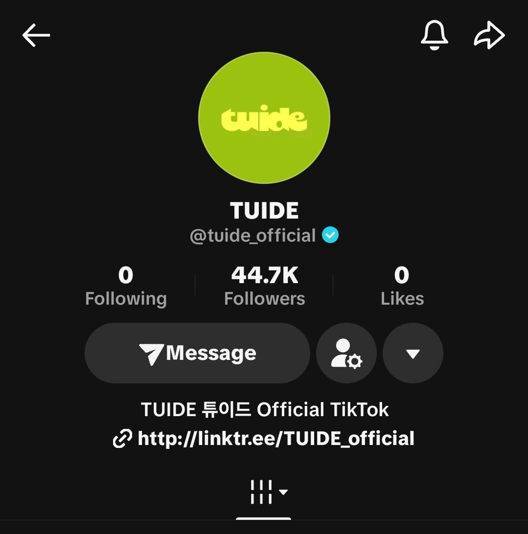 tuidecore's tweet photo. A conta do tuide no tiktok já esta verificada! https://t.co/sxdpO1mW4g
