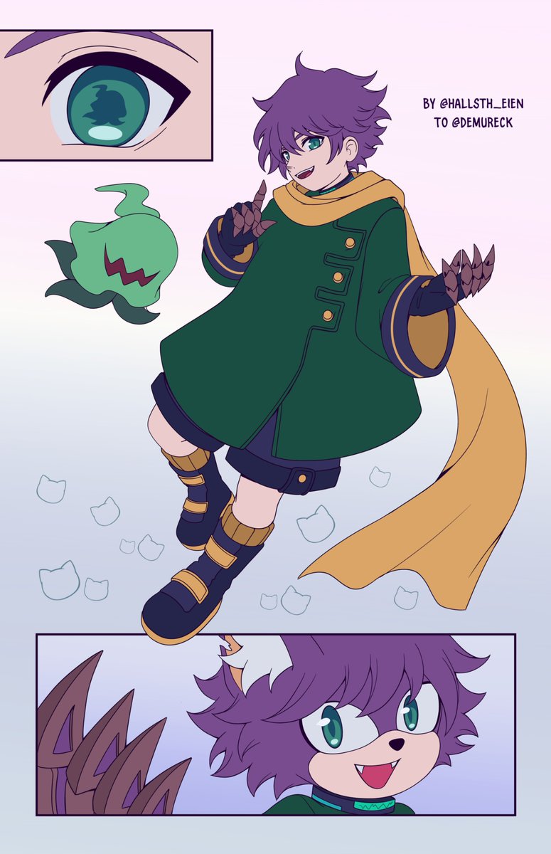 Hallsth_Eien's tweet photo. Commission to @Demureck 🐱 https://t.co/rqxXUoHXFO