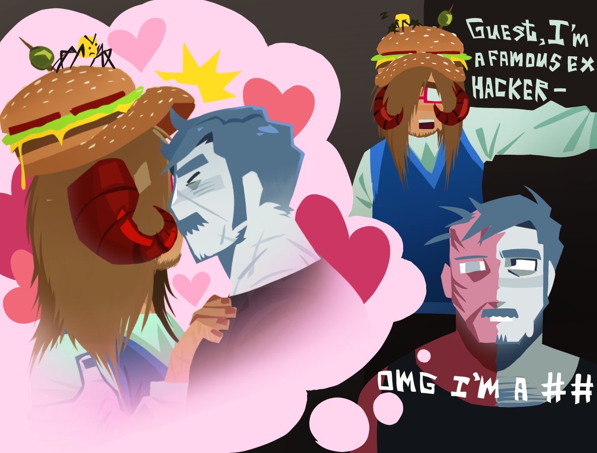 Wormmiezz_x's tweet photo. Sweet old men #forsaken #007n7 #guest1337 #1337n7 #millitaryburger #burgerpunch there are too many shipnames for them imcryin https://t.co/4zKoRI25iV