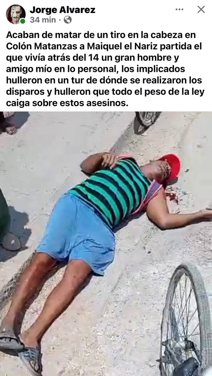 alvaroferro66's tweet photo. Cada vida que se pierde en Cuba es una tragedia que merece una investigación seria y justicia para las víctimas y sus familias. Ningún país debería acostumbrarse a que la violencia, el miedo y la desesperanza formen parte de la vida cotidiana.

Cuba necesita instituciones que protejan a sus ciudadanos, transparencia, justicia y la posibilidad de que la población decida libremente su futuro mediante derechos, libertades y un verdadero Estado de derecho. Ningún pueblo debería resignarse a vivir sin esperanza ni oportunidades. La vida de los cubanos merece mucho más.
@alexeyojeda73
@Vicente73977721
@JHGcasanova
@roberticopp
@XiomaraAla74633
@magapc012
@_TereFelipe_
@AmarisAylaQba
@AlfreMene37409
@CamaradaCuba
@BrunoRguezP