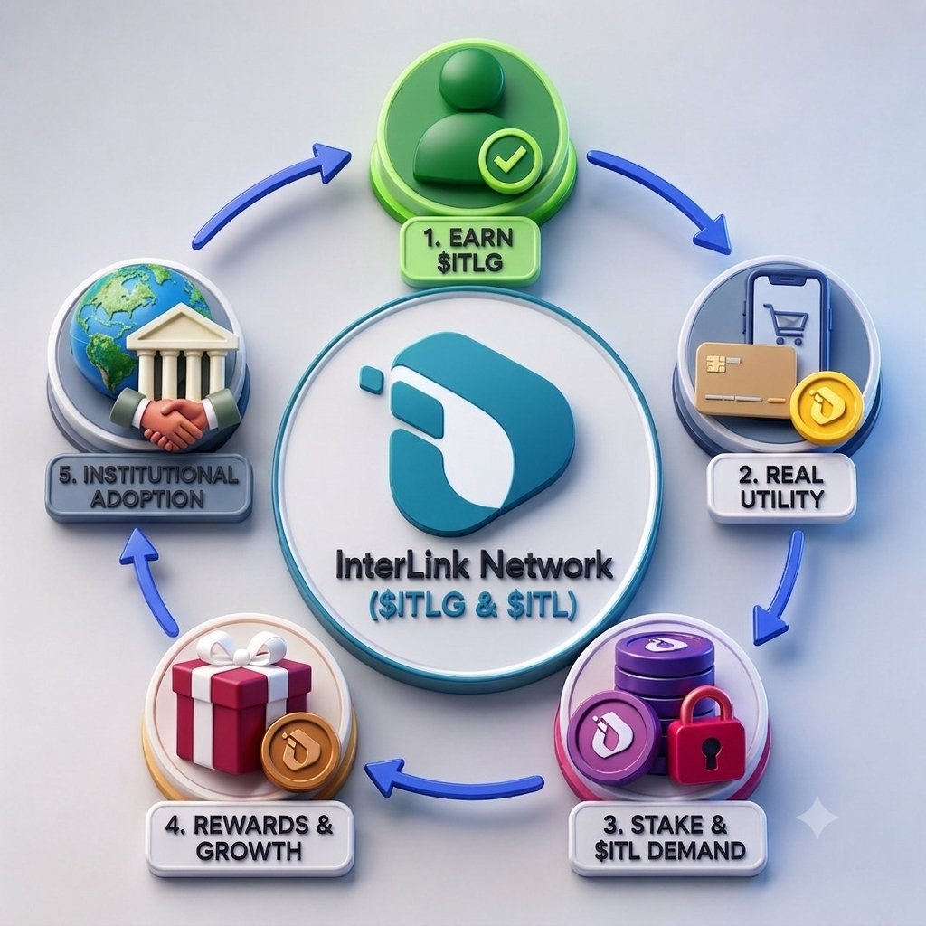 Saimon871285's tweet photo. "From earning $ITLG to institutional adoption — the full InterLink Network flywheel is complete! 🔄 $ITLG $ITL" https://t.co/vDFHOaKO2X