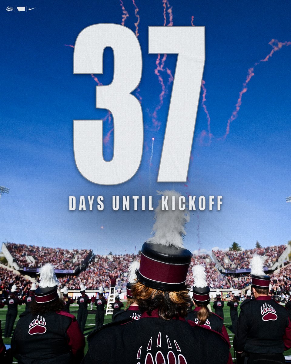 MontanaGrizFB's tweet photo. See you in 3️⃣7️⃣ Days!

#GoGriz https://t.co/7h8CBQxdmq