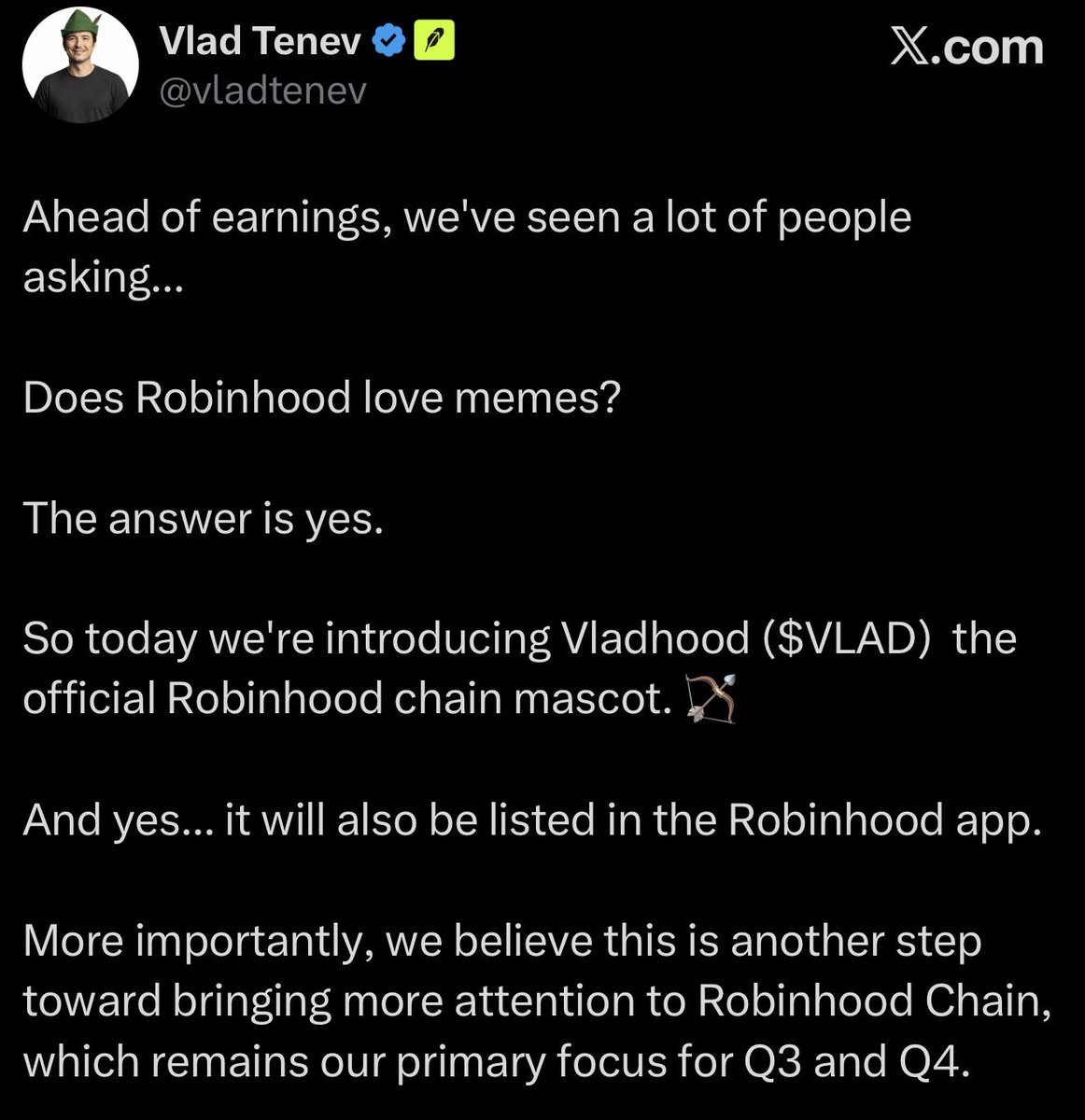 NowMiri's tweet photo. Robinhood CEO @vladtenev has (presumably) just been hacked

In less than 15 minutes Insider wallets have already profited multiple 7 figures https://t.co/OUzDa1ou2E