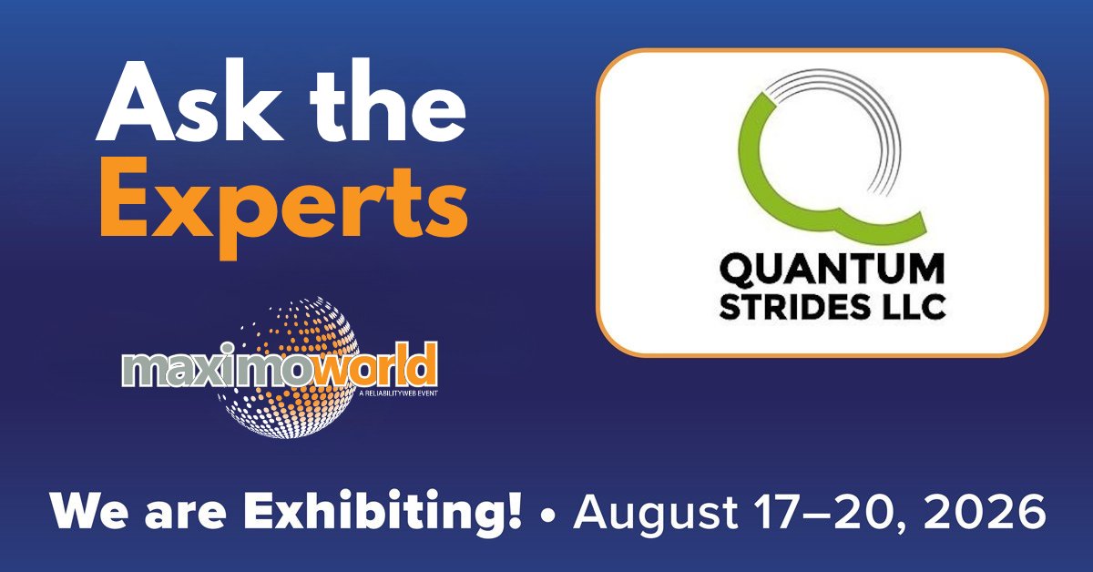 QuantumLlc76799's tweet photo. Meet Quantum Strides at MaximoWorld 2026!

🎮 Stop by, meet our experts, and take our quick 3-question AI quiz for a chance to win an Xbox!
📍 Expert Lounge – MaximoWorld 2026
📍 Nashville, TN
📅 August 17–20, 2026

#MaximoWorld #MaximoWorld2026 #QuantumStrides https://t.co/kXZn6toSr1
