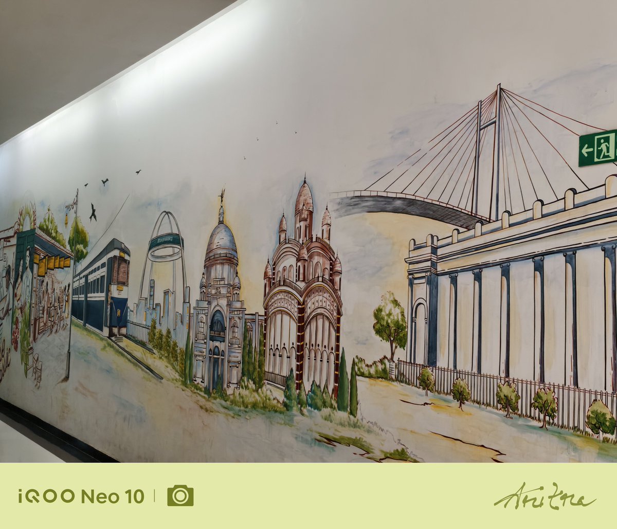 Aritra_Argha's tweet photo. More in touch with graffiti now💛
If you're visiting 📍South City - Kolkata, don't miss this hidden artistic gem!
#shotoniqoo #neo10 #iqoocommunity https://t.co/NFBF1oIoDa