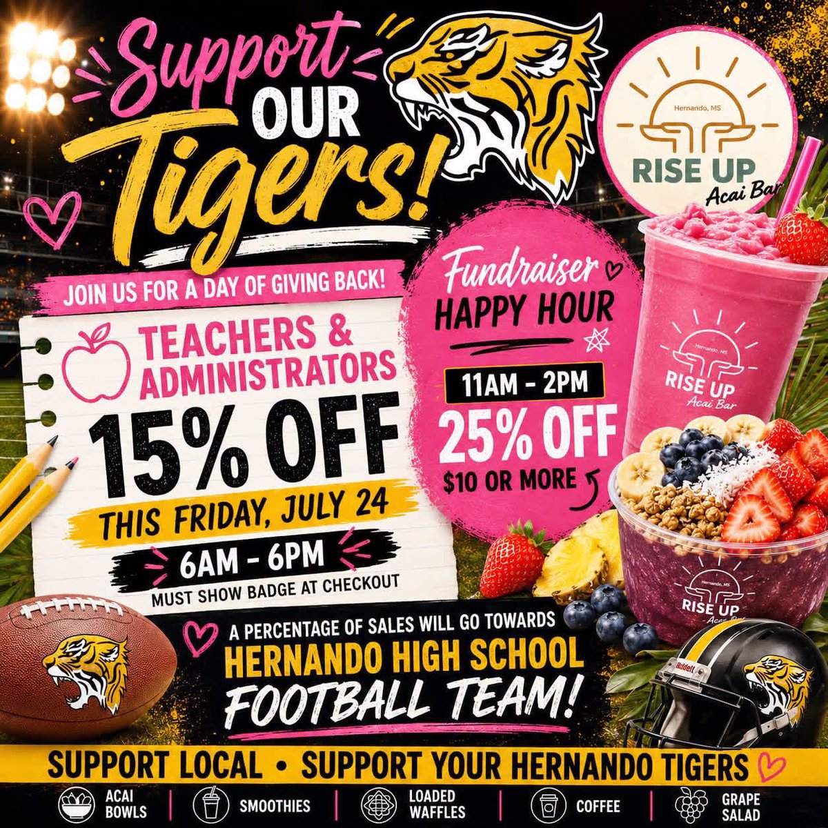 HHS_TigersFB's tweet photo. See yall tomorrow at Rise Up! 
#Build🐅 #TeamDCS https://t.co/MVNUHdF010