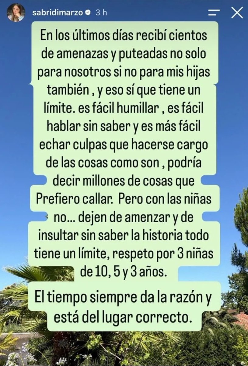 maxpugliese92's tweet photo. ‼️ La mujer de Ángel Correa vía historia de Instagram. Tras ese posteo, cerró sus redes. https://t.co/moyNgHxsBa