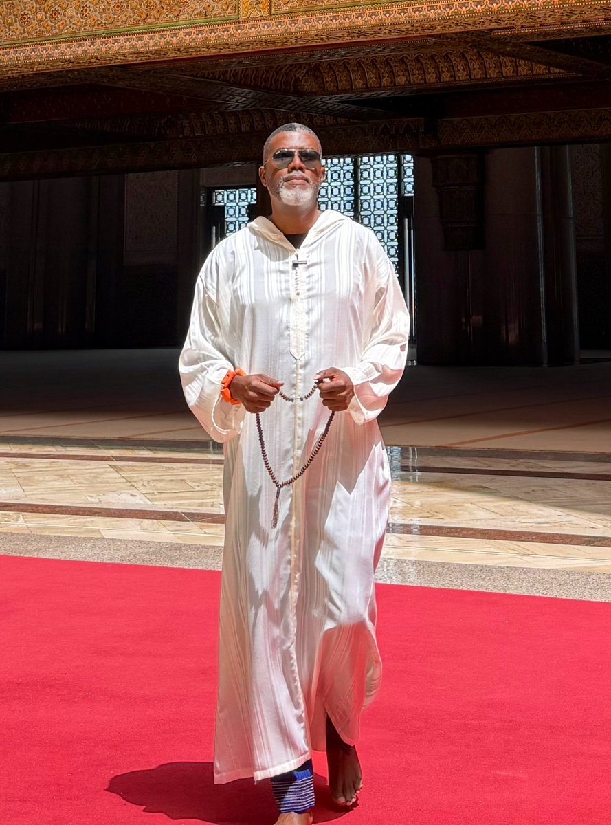 renoomokri's tweet photo. Meditating at the Hassan II Mosque in Casablanca, Morocco, today. Unknown to many Christians, three Popes have prayed or meditated in mosques, including Pope John Paul II, who removed his shoes and entered the Umayyad Mosque in Damascus on Sunday, May 6, 2001, and prayed inside. For 1300 years, John the Baptist has been honoured and buried inside the Umayyad Mosque! 

Since then, two other Popes, Pope Benedict XVI and Pope Francis, have also observed moments of meditation in the Blue Mosque in Istanbul. In the case of Pope Francis, he prayed side by side with the Grand Mufti of Istanbul, Rahmi Yaran, in Turkey's Blue Mosque. Please fact-check me. 

The Earth belongs to God, and there is absolutely no place in this realm where you will pray and God will not hear you.