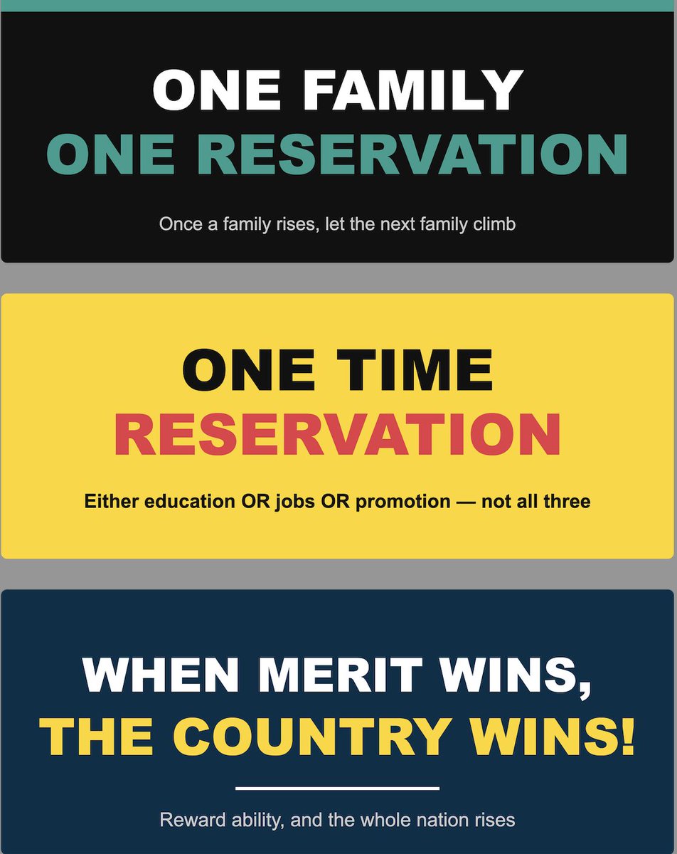 talk2anuradha's tweet photo. General Category attending tomorrow's student protests- use these banners.

Reservation is one of the biggest issues affecting your future. Raise your voice.

Talk to the media. Share photos &amp; videos on social media. Tag me- I will amplify them.

This is your moment. Use it. https://t.co/M4jXskB7R5