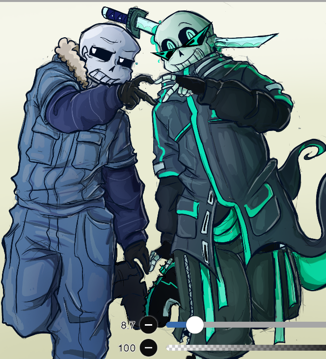 insectileWhimsy's tweet photo. if you mean undertale/underverse, yes ! i have mainly omega timeline characters and some characters for reader insert or oc x canon purposes !!! including a few here but theres MORE than this, here are Rox, Janitor, and Zeno https://t.co/ALubtnCtMu