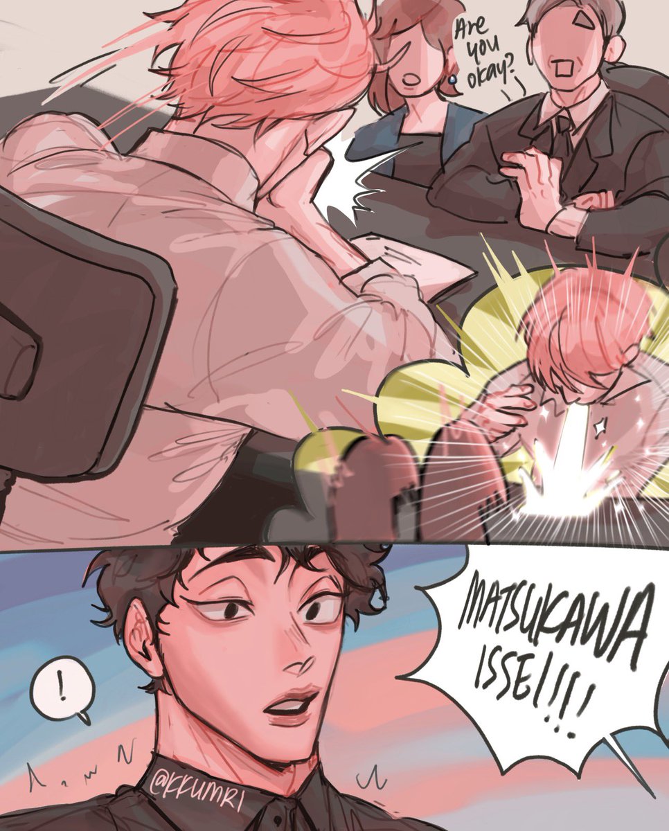 kkumrii's tweet photo. done with girlbossing 😔💨💨
#matsuhana #haikyuu https://t.co/SyVPSwSXIe