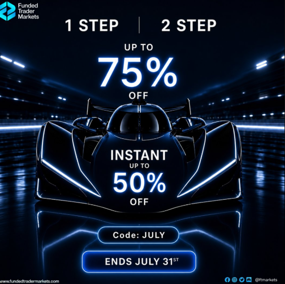 PipsNSp6's tweet photo. One of the biggest prop firms @FTMarketslive 

🚨 BREAKING: July Sale is LIVE!  The countdown starts now.

No excuses   No delays 

24 hours or we pay double https://t.co/rFLO9GD9dI