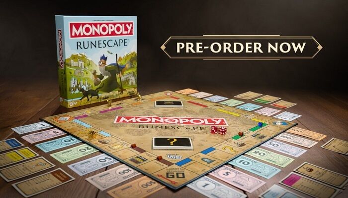 MMORPGcom's tweet photo. Jagex has revealed a special @RuneScape edition of Monopoly that lets you acquire properties all around Gielinor, from Varrock to Prifddinas, using themed tokens like Bob the Cat and a cabbage. https://t.co/8B99SSQyRY https://t.co/Col38BDS90