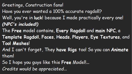 exusrom's tweet photo. Hooray!
https://t.co/g1uRYcESSF
#constructionroblox #robloxconstruction #constructionrblx https://t.co/TBqrzfT9IG