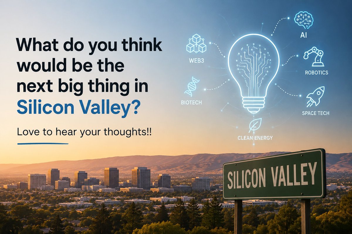 ClaremoAi's tweet photo. What do you think will be the next big thing in Silicon Valley?

I’d love to hear your thoughts! https://t.co/u8YmBWhD1H