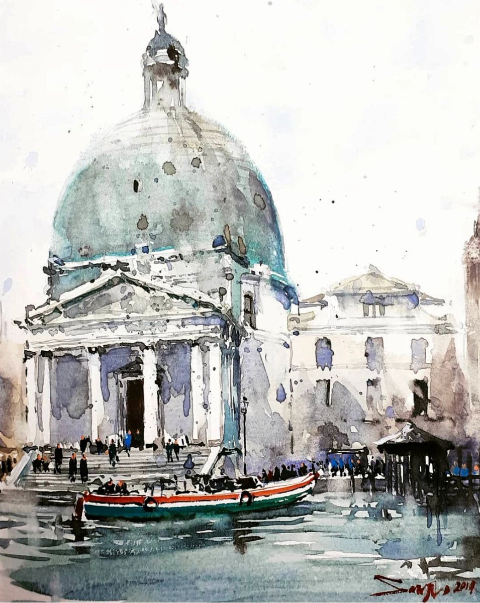 sixking1234's tweet photo. Discovering a hidden watercolor corner at today’s pop-up art fair—soft blues and sunlit strokes turned a random afternoon into a gentle artistic escape. https://t.co/0Jb435Jnn6