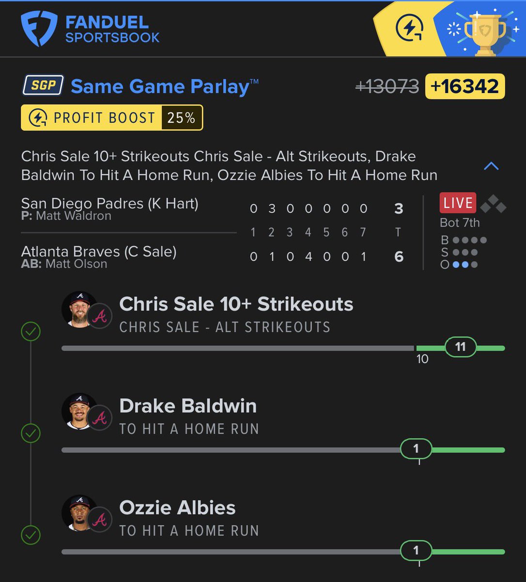 atm_bently's tweet photo. @MLBHR @BetMGM you good with me brother https://t.co/yF4gamU1zw
