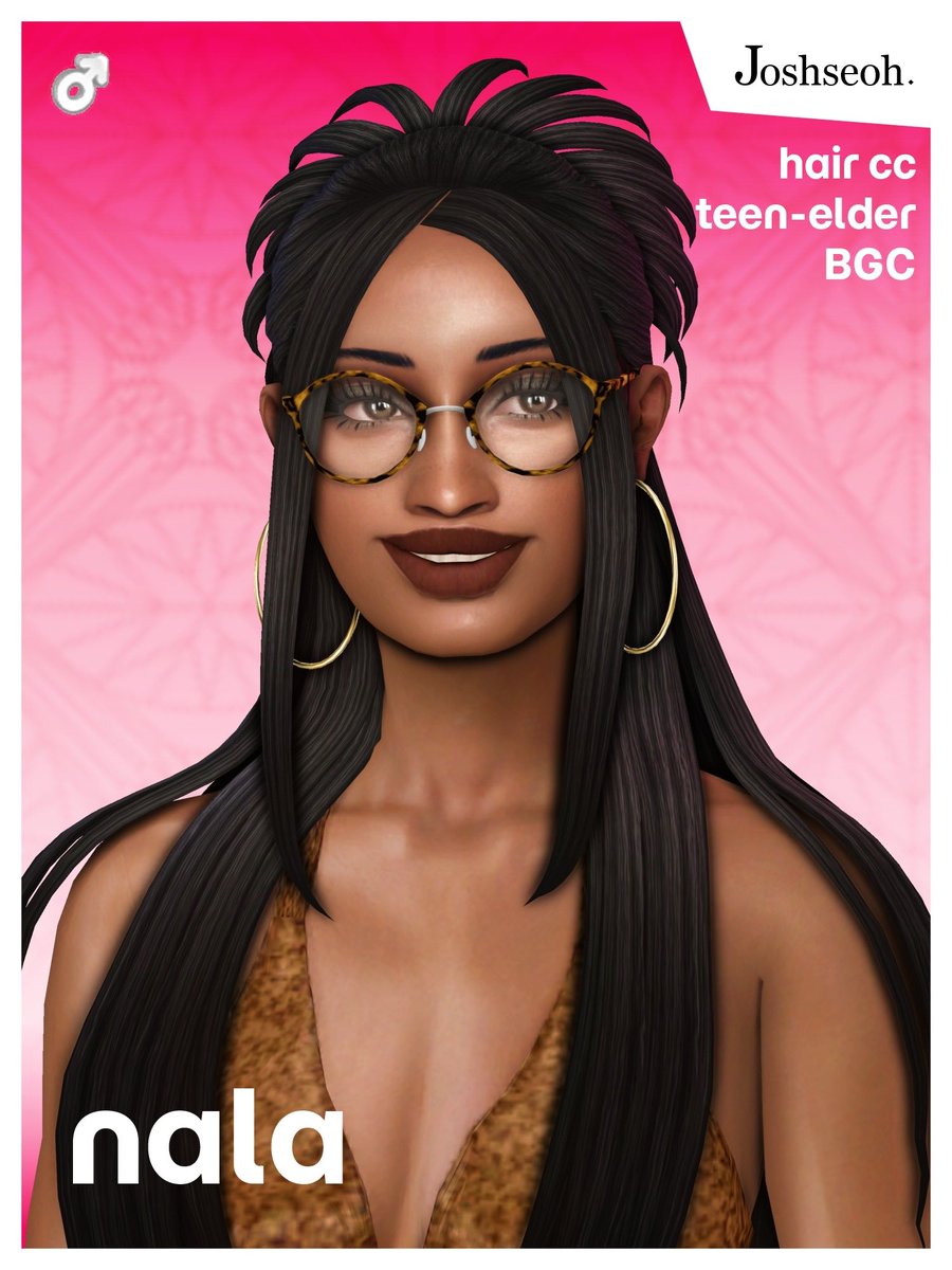 joshseoh's tweet photo. Nala Hair is now available for everyone! ✨#TheSims4 https://t.co/wqF8wgGVzQ