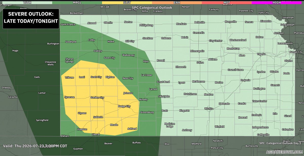 CamVenableWx's tweet photo. Large thunderstorm complex from this AM has left a lot of rain-cooled air; it's an absolutely beautiful July day for much of KAKEland. Some good rains last night, mainly outside our area. Now we shift focus to tonight's event; some severe weather is possible out West. https://t.co/qZsBC44tVQ