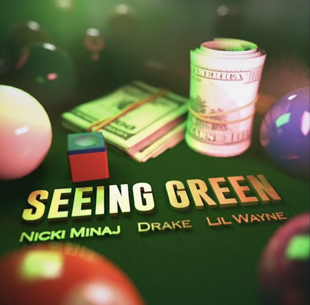 JustWillVzlano's tweet photo. “Seeing Green” by @NICKIMINAJ, Drake &amp; Lil Wayne

Spotify Update:

July 19, 2026  — 24,903
July 20, 2026 — 28,051
July 21, 2026  — 28,712
July 22, 2026 — 45,995

Total: 133,437,093 streams https://t.co/JMtZPCuRgE