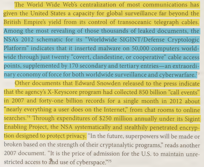 toxictiramisu's tweet photo. The NSA tapped global fiber-optic cables and used malware to spy on billions of communications, exploiting personal data (like pr0n viewing) to blackmail politicians, journalists, and activists. NSA also passed intelligence on PαIεstiniαns to lsꝛæI's Unit 82ΟΟ to blackmail them. https://t.co/Q23MwogZv2