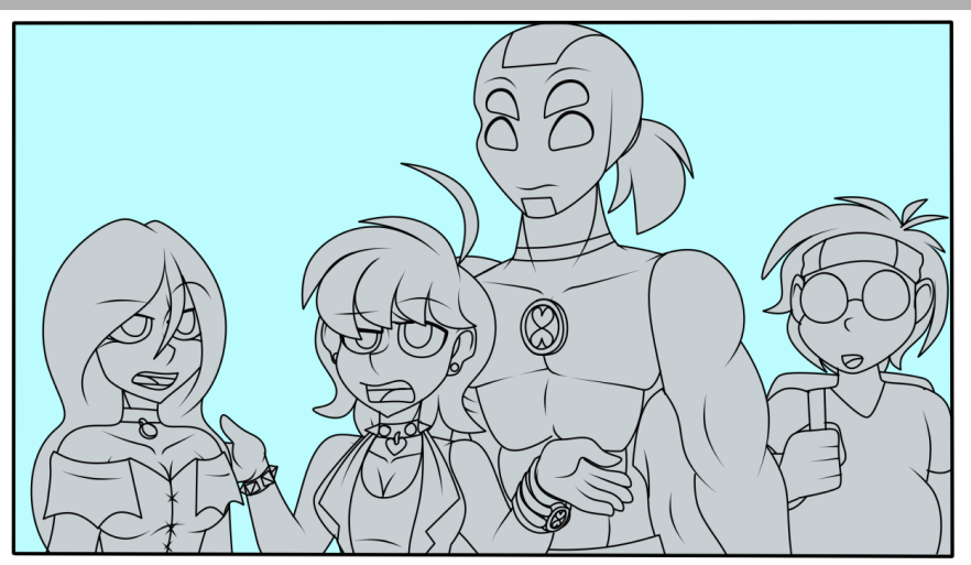lily_pajaro's tweet photo. El concepto del #Chaquetrix es de @TrixTheAlien
Aquí un pequeño adelanto de un minicomic.
#Amortrix #zelen #fourarms #ben10 #wip #comicpreview #preview #comic https://t.co/zPWHeLsasa