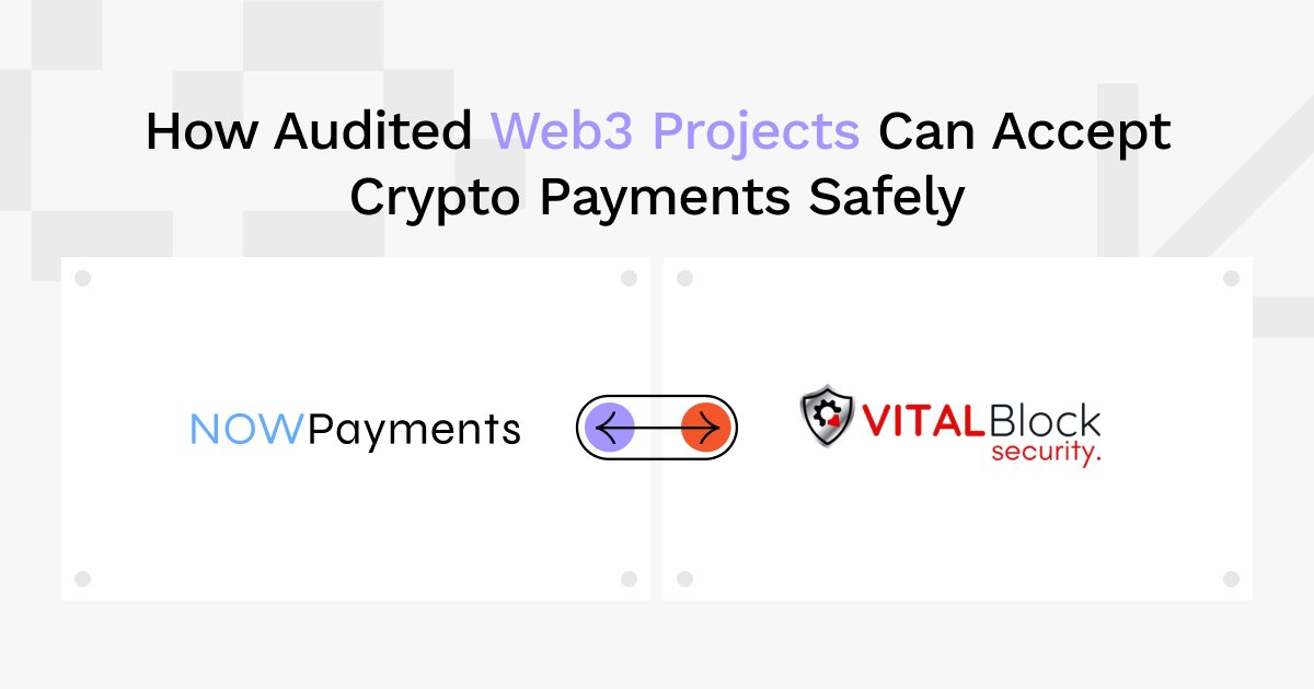 NOWPayments_io's tweet photo. "𝘛𝘩𝘦 𝘴𝘵𝘳𝘰𝘯𝘨𝘦𝘴𝘵 𝘣𝘭𝘰𝘤𝘬𝘤𝘩𝘢𝘪𝘯 𝘱𝘳𝘰𝘫𝘦𝘤𝘵𝘴 𝘥𝘰𝘯’𝘵 𝘫𝘶𝘴𝘵 𝘣𝘶𝘪𝘭𝘥 𝘧𝘢𝘴𝘵𝘦𝘳 – 𝘵𝘩𝘦𝘺 𝘴𝘦𝘤𝘶𝘳𝘦 𝘣𝘦𝘵𝘵𝘦𝘳." - @Vb_audit

Audited code is essential, but securing the entire payment journey – from APIs to treasury – is what keeps your project resilient.

Get the full security breakdown from NOWPayments x Vital Block: https://t.co/s0s7zLML4z
