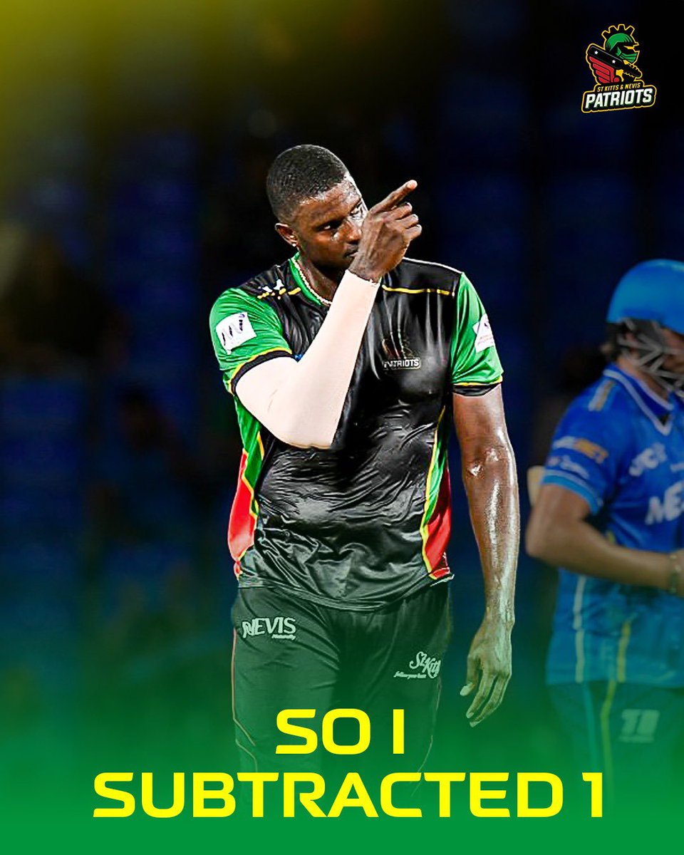 sknpatriots's tweet photo. The answer was always Jason Holder. ✨

@Jaseholder98 

#SKNP | #SKNPatriots | #Patriots | #JasonHolder https://t.co/rORe9U7YeH