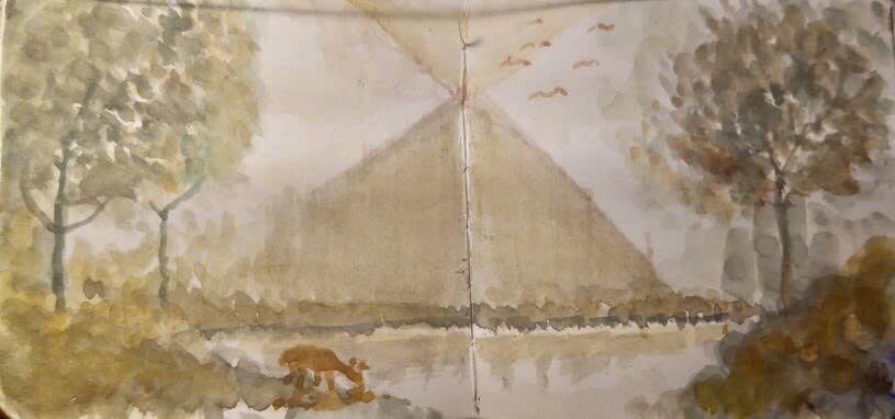 MellowTaki's tweet photo. Watercolor on sketchbook 12 https://t.co/ouvCHxISNM