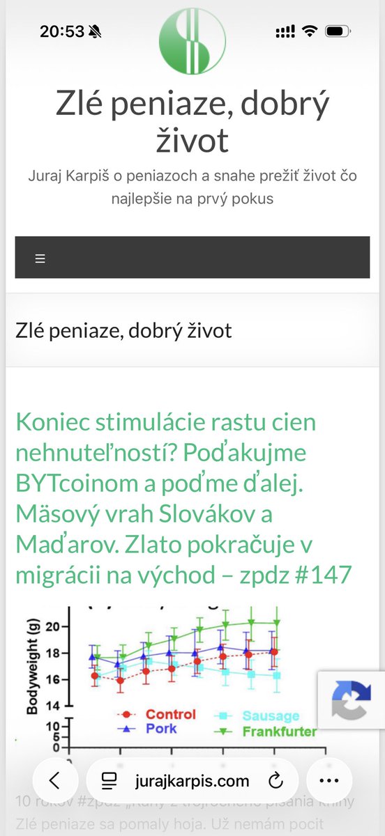 JurajKarpis's tweet photo. Klobása, BYTcoiny, zlato aj Trump. Všetko je v jubilejnom (10 rokov) vydaní #zpdz vo vašich stránkach a na mojom webe https://t.co/EPLaIhaxyU