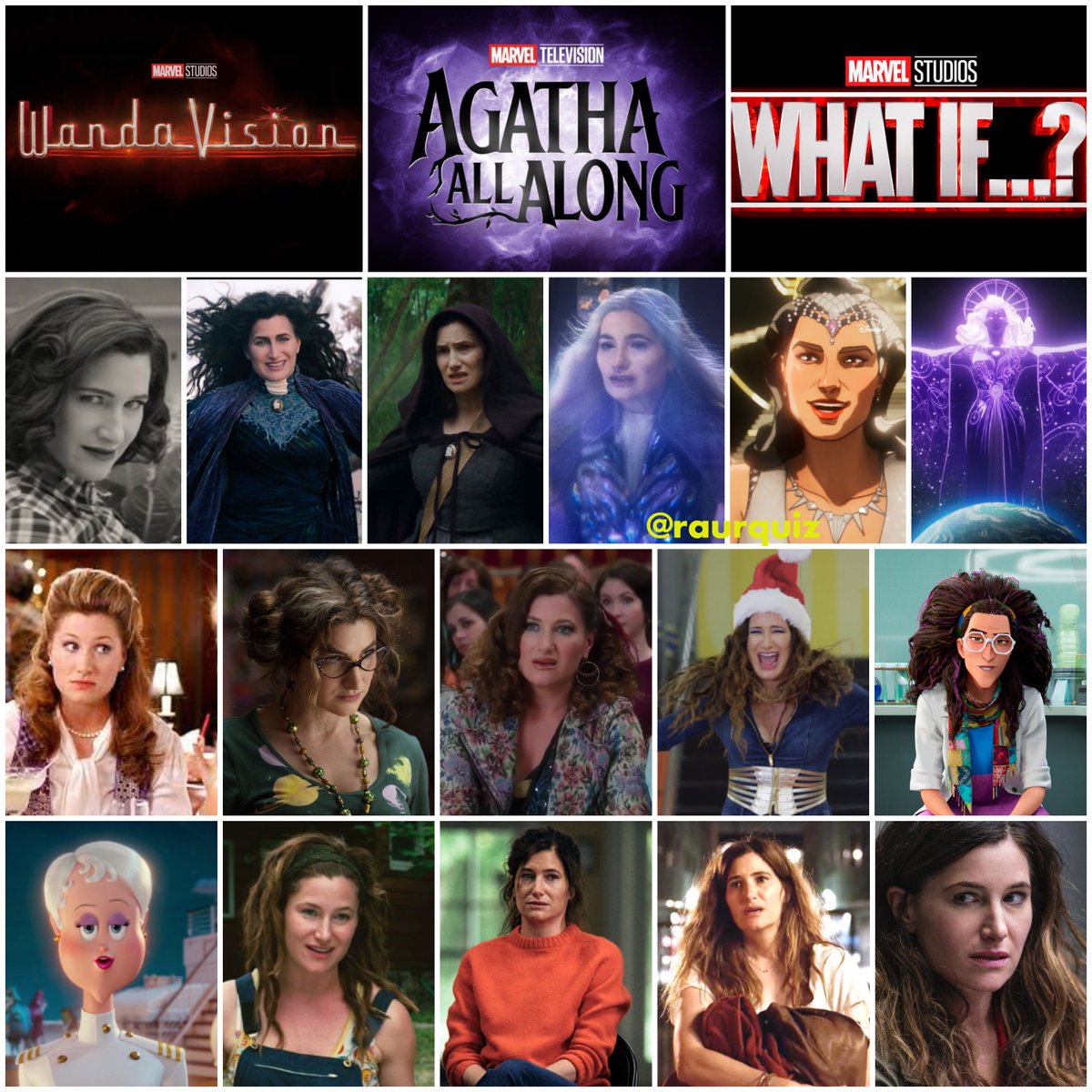 raurquiz's tweet photo. #happybirthday #kathrynhahn #actress #agathaharkness #wandavision #AgathaAllAlong #whatif #SpiderMan #IntotheSpiderVerse #Madden #Fixed #thestudio #TinyBeautifulThings #HotelTransylvania3 #afternoondelight #transparent #freeagents #badmoms #abadmomschristmas #HowtoLoseaGuyin10Day https://t.co/6hodK8z7oF