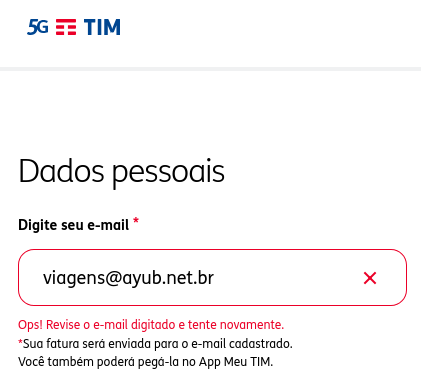 ayubio's tweet photo. @TIMBrasil Quem foi o jênio (com J mesmo) do e-commerce de vocês que limitou os e-mails aceitáveis a apenas domínios do Gmail, Yahoo, Outlook e similares? Tentei ser cliente de vocês, mas tive que desistir porque o site de vocês recusa meu e-mail. https://t.co/Vqf621u9cv
