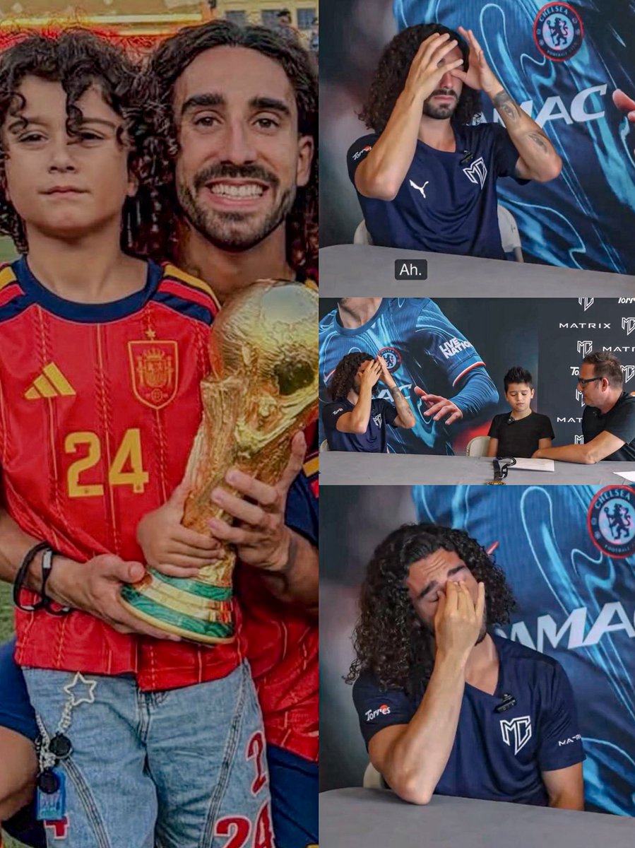 MO_H_Helmi's tweet photo. " بطل في هذا العالم ، بطل حقيقي ،

 إحدى أجمل صور كأس العالم ، يحتفل فيها الأب مع انبه ؛ يحتفل مارك كوكوريّا باللقب مع ابنه ماتيو ، المصاب بالتوحد ،
عادةً د لا يستطيع ماتيو حضور مباريات والده بسبب ضجيج الملاعب الذي يؤثر عليه كما هو معروف للمصابين بهذا الإبتلاء ،

كان هناك اتفاق بين الأب و الإبن ، بأنه لن يأخذه إلى الملعب إلا إذا وصل منتخبه إلى المباراة النهائية ،
و بعد محاولات كثيرة ، استطاع حجز مقعد له في مقصورة عازلة للصوت ليشاهد والده يُتوّج بطلاً للعالم ، و من ثم رفع الكأس معه على أرض الملعب ،

يا لروعة هذا ، فعلاً ، كل أب في هذا العالم هو بطل حقيقي ، لكننا لا نعلم ذلك بعد ،

و في المقابلة التلفزيونية ، قال كوكوريا :
لديّ ابن مصاب بالتوحد ، أتمنى لو لم أكن أملك أي مال حتى يكون ابني بصحة جيدة ،
ربما لا يعرف الكثير أنني أُطيل شعري لأنه يُحبه ؛ و أيضاً لا أقوم بربطه حتى يتعرف عليّ ما فقدني و هو يشاهدني ،
انتهى الحديث .

أعِد قراءة السطور السابقة يا صديقي ، و قُل الحمد لله ، لو لم يكن لديك دينار واحد ، قُل الحمد لله ، أُنظر حولك فأنت في فيض من النعم لكنك لا تدري ،

كوكوريا بطل في العالم الحقيقي و بطل في عالم كرة القدم " ♥️