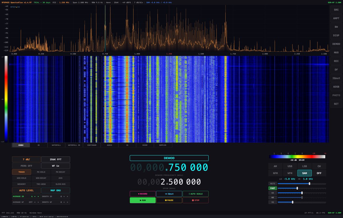rfspace's tweet photo. Latest beta SpectraFlux for Mac https://t.co/GeQiGKmu7M https://t.co/LxRiFNoSoY