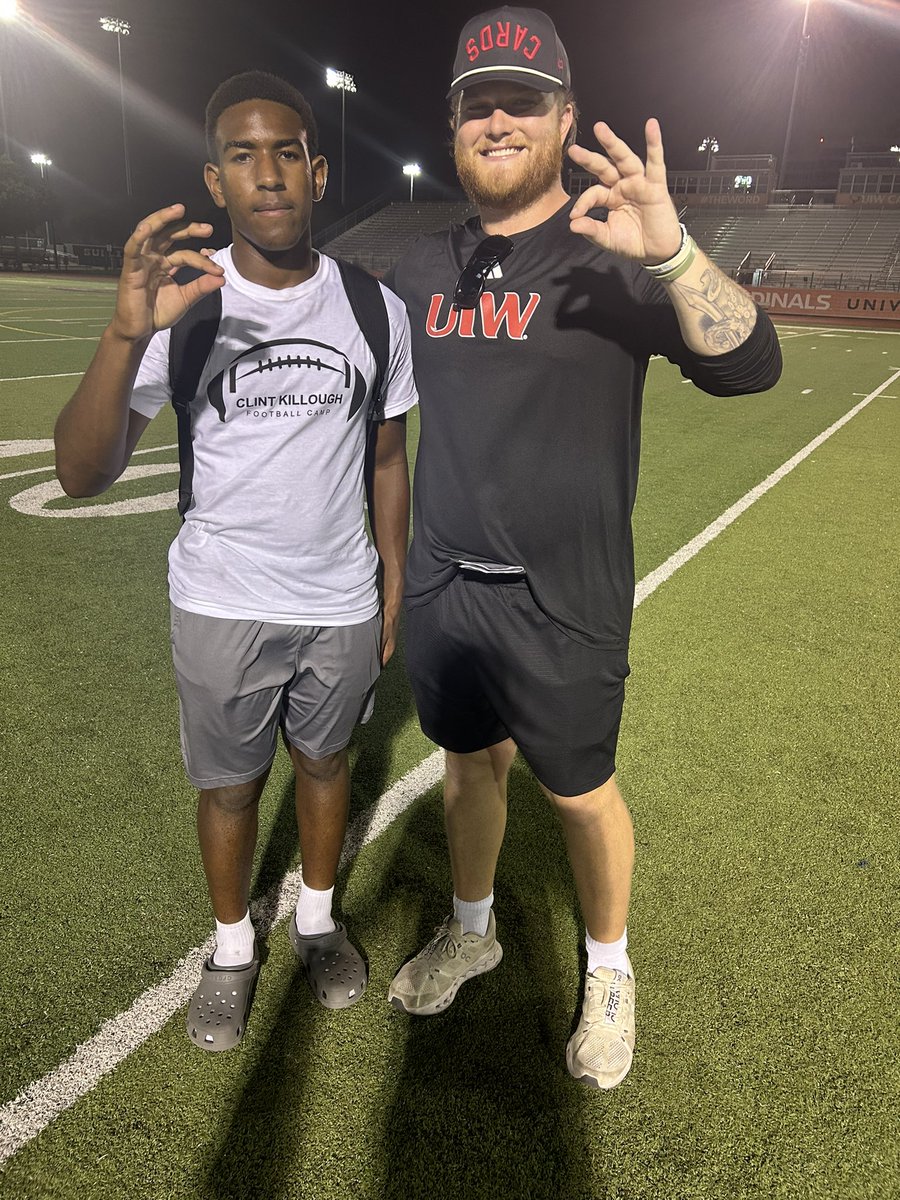 htxbryson15's tweet photo. Got some good work at @UIWFootball for my final camp of the summer huge thanks to @DeclanWiliams3 for the invite to come and compete and @braden_strauss for evaluating me
Senior season loading…
@CoachSchaefer_9 @CoachCDoggett @Coach_Coats @Coach_HowardAHS @DonnieBaggs_ https://t.co/zSiZUlWEFl