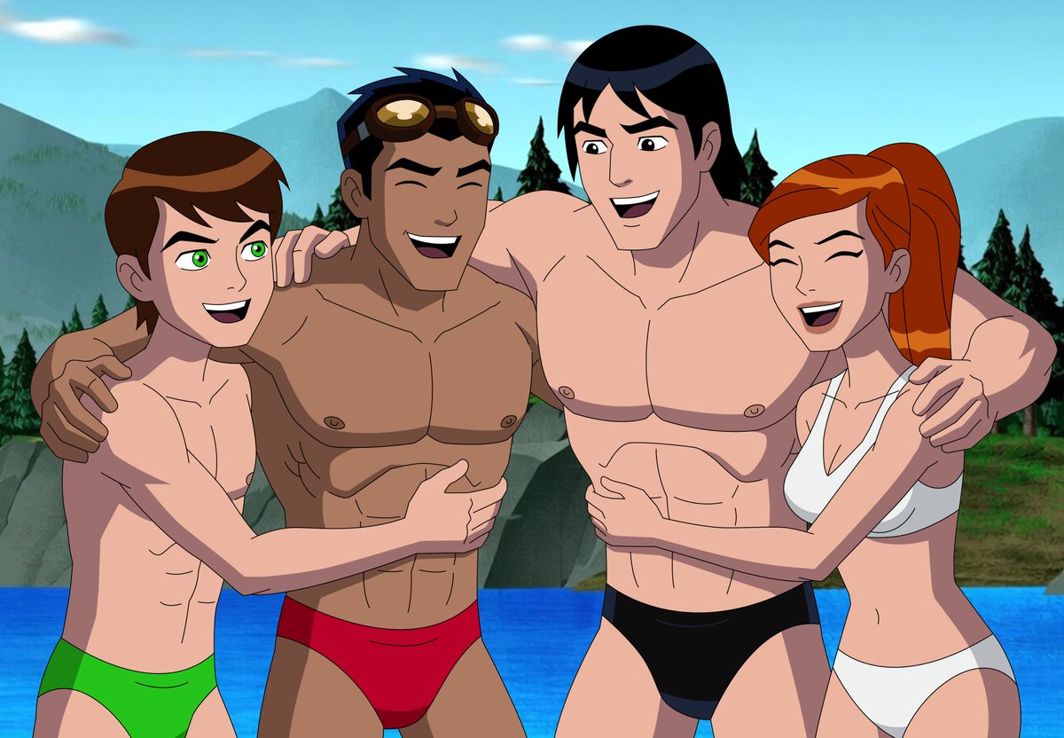 admmbengen94's tweet photo. Ben 10 Ultimate Alien - The summer continues with Generator Rex!
#Ben10 #GeneratorRex #crossover #summer #speedo #cartoonnetwork #BenTennyson #RexSalazar #KevinLevin #GwenTennyson #fanart #benrex #gwevin https://t.co/mPnmpVQxos