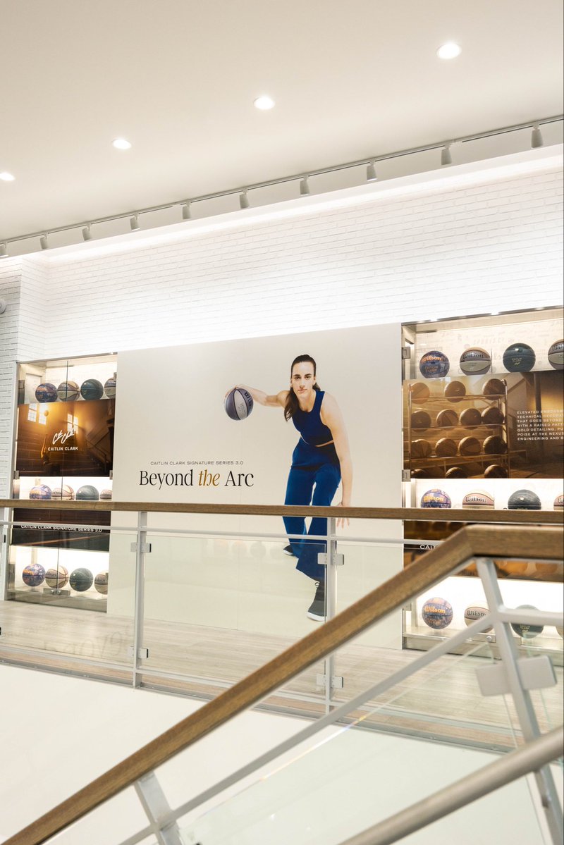 WilsonBasktball's tweet photo. This weekend only, mark your calendars to check out the Wilson x Caitlin Clark “Beyond The Arc” activation in Chicago.

Tipping-off Saturday, stop by our Wilson Flagship retail store to get an inside look and potential early access to Year 3 of the Caitlin Clark Signature Series. https://t.co/2IgjGiYxfq